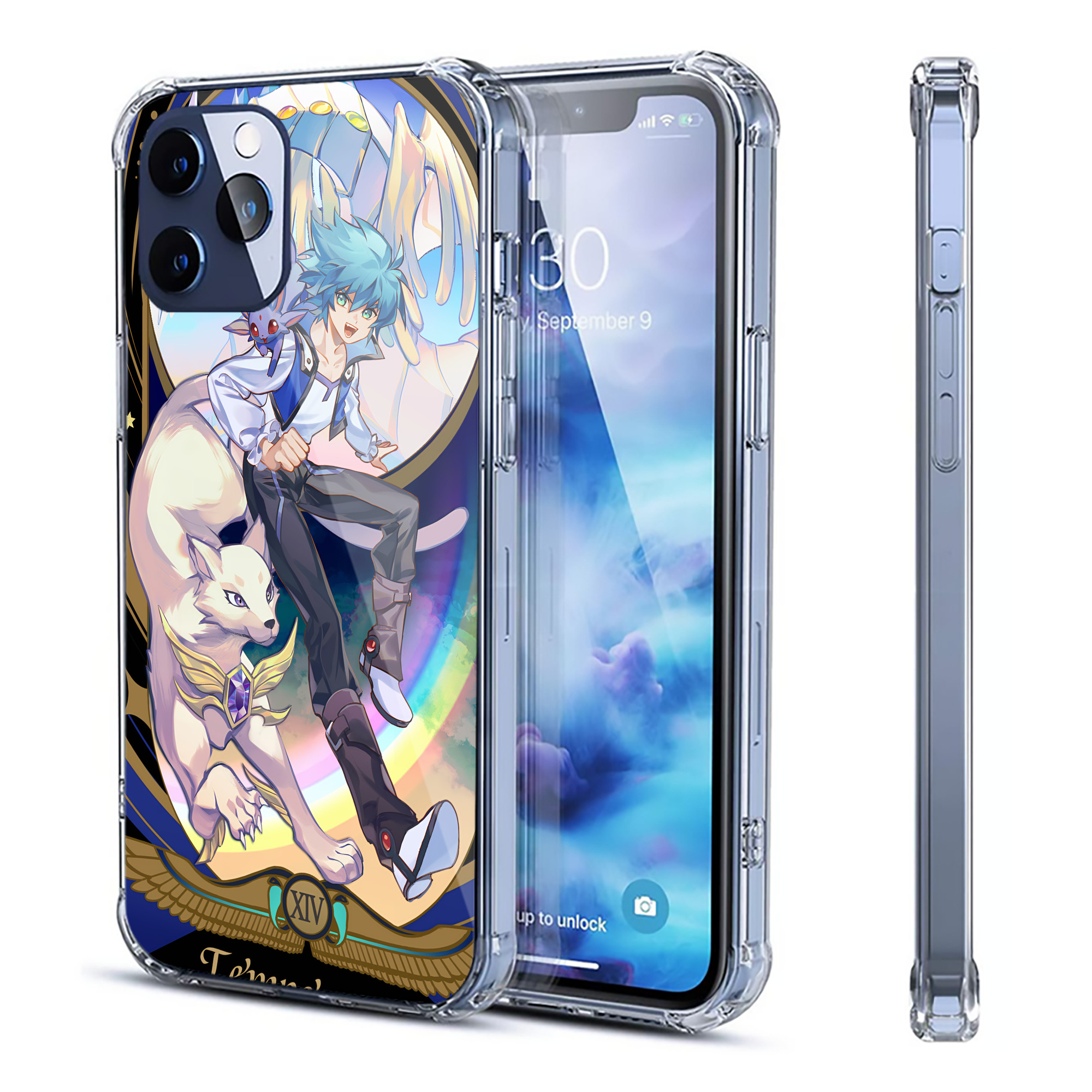 （画像用） 遊☆戯☆王 Yu-Gi-Oh! 【iPhone 12シリーズ対応】透明スマホケース（クリアソフトケース）